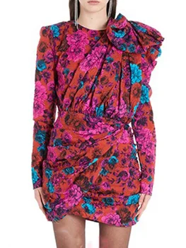 Winter Ladies 3D Printing Pleated Bowknot Dress 2020 New Ladies Long Sleeve Irregular Fashion Banquet Party Bud Dress bing XL
Winter Ladies 3D Printing Pleated Bowknot Dress 2020 New Ladies Long Sleeve Irregular Fashion Banquet Party Bud Dress bing XL