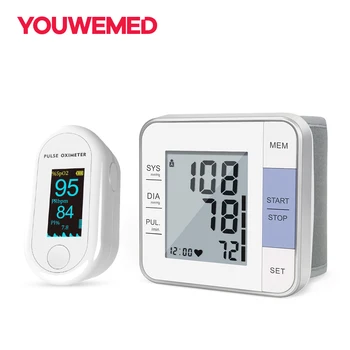 YOUWEMED Fingertip Pulse Oximete With Wrist Blood Pressure Monitor Combination Test Blood Pressure And Blood Oxygen Saturation
YOUWEMED Fingertip Pulse Oximete With Wrist Blood Pressure Monitor Combination Test Blood Pressure And Blood Oxygen Saturation