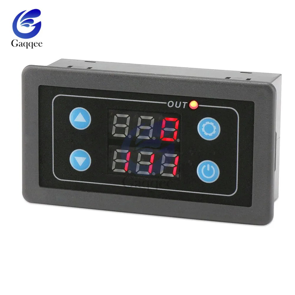 Digital LED Display Timer Delay Relay Switch Panel DC 5V/12V/24V AC 220V/85-265V Adjustable Cycle ON-OFF Control Module Digital LED Display Timer Delay Relay Switch Panel DC 5V/12V/24V AC 220V/85-265V Adjustable Cycle ON-OFF Control Module