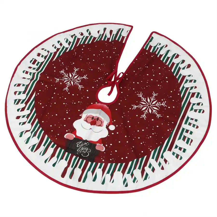 90cm cloth cartoon santa claus pattern merry christmas tree