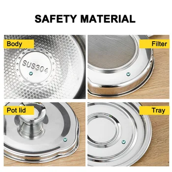 Stainless Steel Olive Oil Storage Bottle Large Capcity Oil Kettle Pot with Filter for Kitchen MYDING
Stainless Steel Olive Oil Storage Bottle Large Capcity Oil Kettle Pot with Filter for Kitchen MYDING