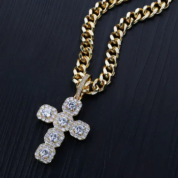 Square AAA Cubic Zirconia Bling Cross Pendants Necklaces for Men Rapper Hip Hop Jewelry
Square AAA Cubic Zirconia Bling Cross Pendants Necklaces for Men Rapper Hip Hop Jewelry