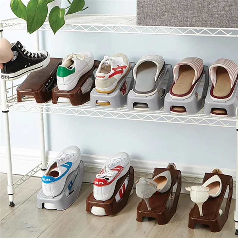 Shoe Slots Double Layer Plastic Space Saver Holder Shoes Box Organizer Storage Non-Slip No assembly required storage slippers @D
Shoe Slots Double Layer Plastic Space Saver Holder Shoes Box Organizer Storage Non-Slip No assembly required storage slippers @D