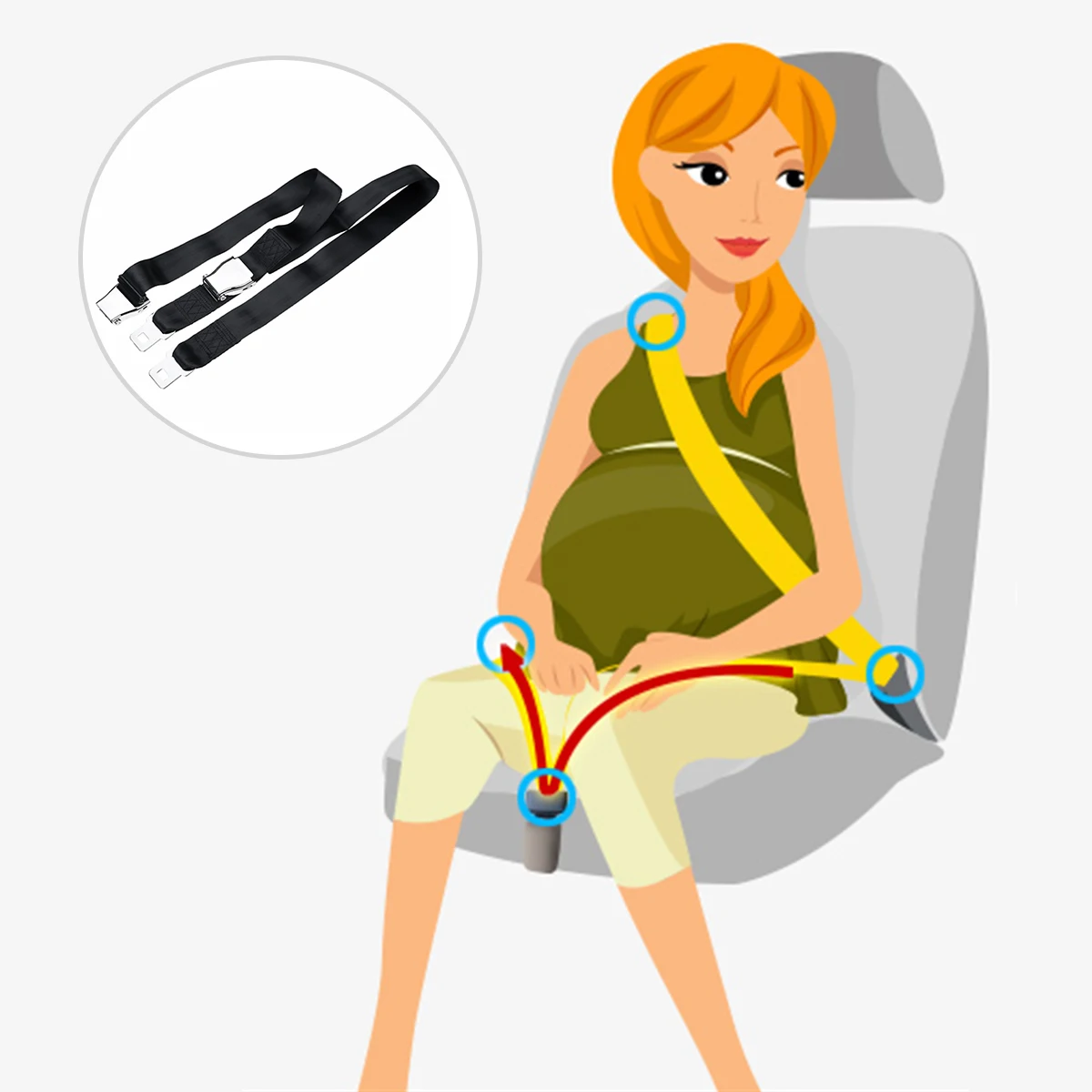 Pregnancy Seat Belt Pregnant Woman Expectant Mother Car Safety Belt Adjuster Comfort Safe Protect Unborn Baby
Pregnancy Seat Belt Pregnant Woman Expectant Mother Car Safety Belt Adjuster Comfort Safe Protect Unborn Baby