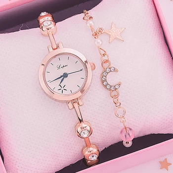 Top Brand 2pcs Set Women Bracelet Watches Women Dress Ladies Wrist Watch Luxury Rose Gold Quartz Watch Set Clock zegarek damski
Top Brand 2pcs Set Women Bracelet Watches Women Dress Ladies Wrist Watch Luxury Rose Gold Quartz Watch Set Clock zegarek damski