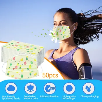 50PCS Adult Disposable Non-woven Spunlace Anti-dust And Breathable Printing Mask Breathable Protection Printing Face Mouth Mask
50PCS Adult Disposable Non-woven Spunlace Anti-dust And Breathable Printing Mask Breathable Protection Printing Face Mouth Mask