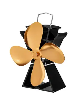 4 Blade Stove Fan - Quiet, Heat Powered Wood/Log Burner Fan - Eco Friendly Heat Circulation for Fireplaces Golden
4 Blade Stove Fan - Quiet, Heat Powered Wood/Log Burner Fan - Eco Friendly Heat Circulation for Fireplaces Golden