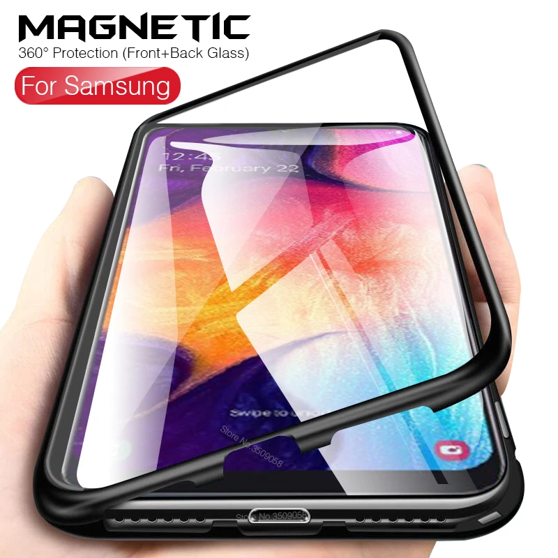 360° Full Protection Magnetic Metal Flip Case For Samsung Galaxy A20 A30 A50 A70 2019 Front Back Tempered glass Cases Cover A 50
360° Full Protection Magnetic Metal Flip Case For Samsung Galaxy A20 A30 A50 A70 2019 Front Back Tempered glass Cases Cover A 50
