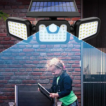 360° Rotatable Security 74 LED Solar Powered Wall Lights Outdoor with Motion Sensor IP65 Waterproof for Garage Yard Wall Light
360° Rotatable Security 74 LED Solar Powered Wall Lights Outdoor with Motion Sensor IP65 Waterproof for Garage Yard Wall Light