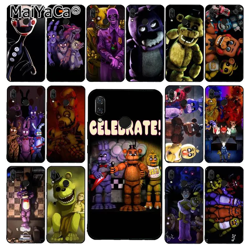 MaiYaCa Забавный чехол для телефона sfm fnaf animatronics Art Для Xiaomi Redmi4X 6A 9 Note8T 5Plus Note4 Note5 7 Note