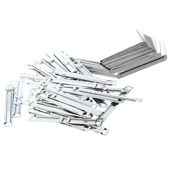50 Sets Metal Office Fasteners Clips for Paper File
50 Sets Metal Office Fasteners Clips for Paper File