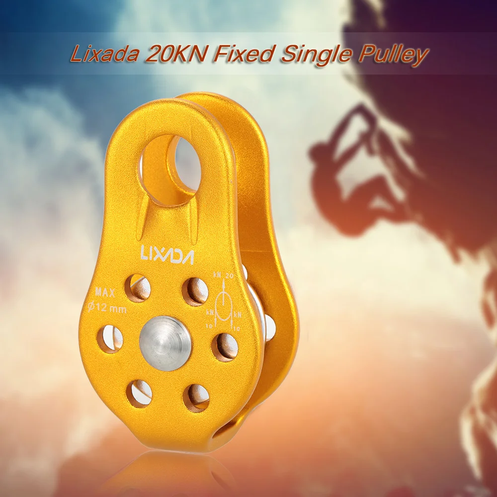 Lixada Rock Climbing Pulley 20KN Fixed Sideplate Single Sheave Pulley Outdoor Survival Tool High Altitud Traverse Hauling Gear
Lixada Rock Climbing Pulley 20KN Fixed Sideplate Single Sheave Pulley Outdoor Survival Tool High Altitud Traverse Hauling Gear
