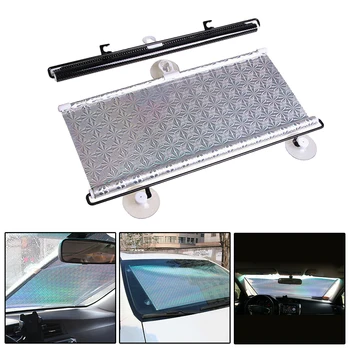 Car SUV Retractable Front Windshield Sun Block Sunshade Shade UV Visor Curtain 50x125cm/19.68''x 49.2' Car Protection Accessory
Car SUV Retractable Front Windshield Sun Block Sunshade Shade UV Visor Curtain 50x125cm/19.68''x 49.2' Car Protection Accessory