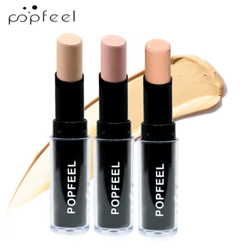 

Popfeel Makeup Concealer Stick Face Make up Foundation Pen Korean Cosmetics Highlighter & Bronzer Primer Pencil Peach Contour