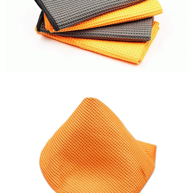 Car Wash Towel, Glass Cleaning Microfiber Window Clean Wipe, 40x40cm