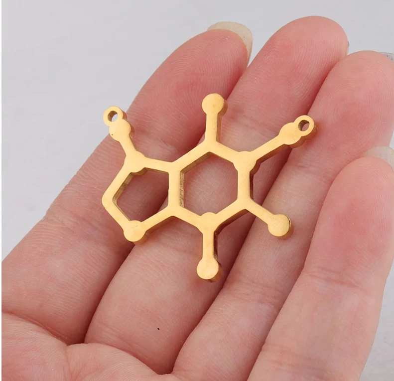 Personal Engraved Chemical Molecule Necklace Two Colors Stocks Stainless Steel Jewelry High Quality Accept Dropship
Personal Engraved Chemical Molecule Necklace Two Colors Stocks Stainless Steel Jewelry High Quality Accept Dropship