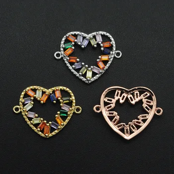 17x21mm 100% CZ Zircon DIY Jewelry Heart Connectors Charm Wholesale Bulk Order Discounts Bracelet Making Connector
17x21mm 100% CZ Zircon DIY Jewelry Heart Connectors Charm Wholesale Bulk Order Discounts Bracelet Making Connector