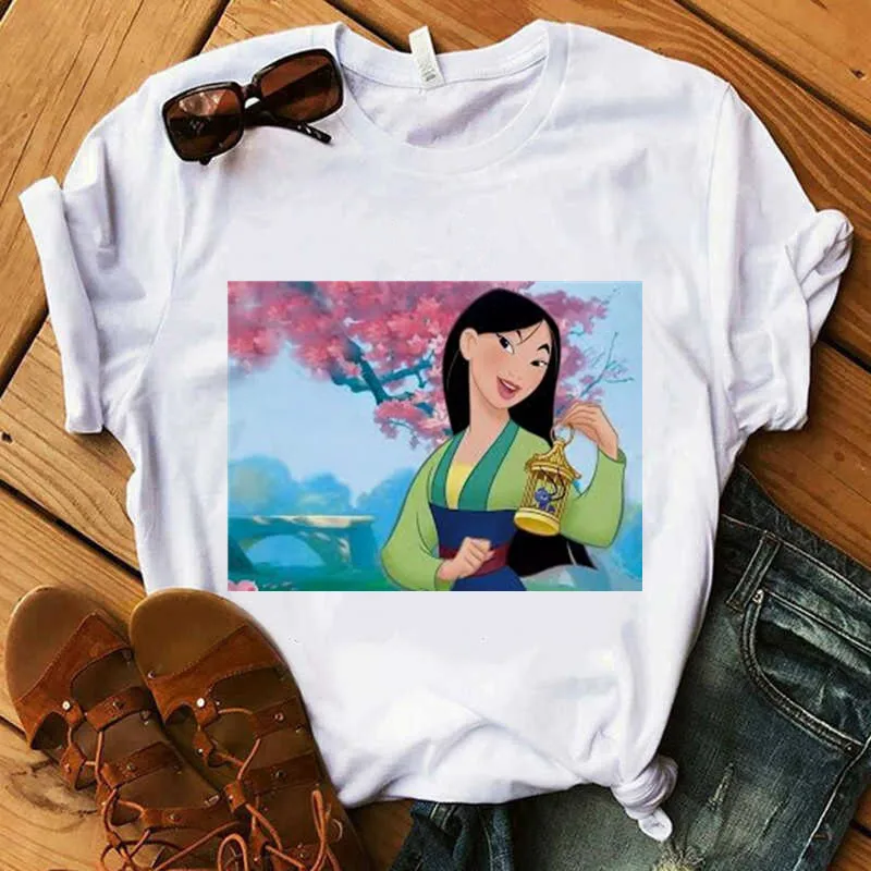 Cute Princess Mulan Women's 2020 Fashion Tee Shirt Femme Harajuku T Shirt Funny Summer Fashion Ulzzang Casual Tops&Tees
Cute Princess Mulan Women's 2020 Fashion Tee Shirt Femme Harajuku T Shirt Funny Summer Fashion Ulzzang Casual Tops&Tees