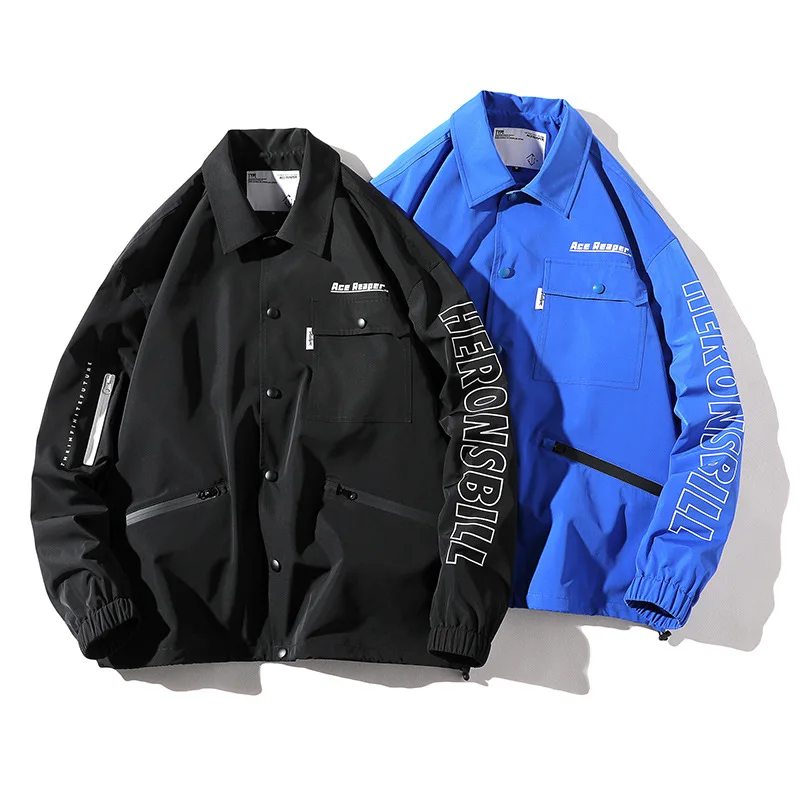 Tang Mu Cool Autumn New Style Japanese-style Tooling Jacket Men'S Wear Trend Tops Long Sleeve Casual Fold-down Collar Jacket Men
Tang Mu Cool Autumn New Style Japanese-style Tooling Jacket Men'S Wear Trend Tops Long Sleeve Casual Fold-down Collar Jacket Men