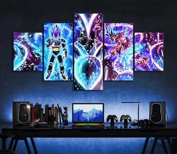 5pcs Dragon Ball Z Goku and Vegeta Fan Art HD Cartoon Wall Sticker Canvas Paintings Animation Wall Art for Home Decor
5pcs Dragon Ball Z Goku and Vegeta Fan Art HD Cartoon Wall Sticker Canvas Paintings Animation Wall Art for Home Decor