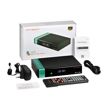 Hot DVB-S2 GT Media V8X TV Receiver Power by freesat Satellite TV Receiver Antenna Support Europe cline Network Sharing TV Box
Hot DVB-S2 GT Media V8X TV Receiver Power by freesat Satellite TV Receiver Antenna Support Europe cline Network Sharing TV Box