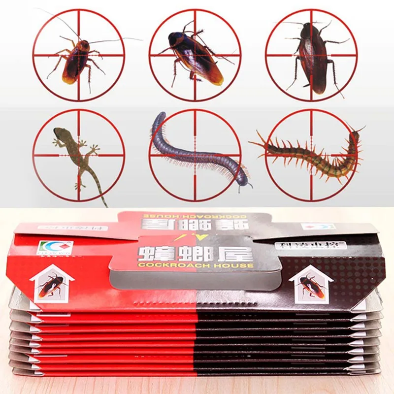 5 Pcs Cockroach House Cockroach Trap Repellent Killing Bait Strong Sticky Catcher Traps Insect Pest Repeller Eco-friendly
5 Pcs Cockroach House Cockroach Trap Repellent Killing Bait Strong Sticky Catcher Traps Insect Pest Repeller Eco-friendly