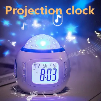 Hot Sale Projection Clock Music Starry Star Sky Projection Digital Led Alarm Clock Calendar Thermometer for Children Gifts
Hot Sale Projection Clock Music Starry Star Sky Projection Digital Led Alarm Clock Calendar Thermometer for Children Gifts