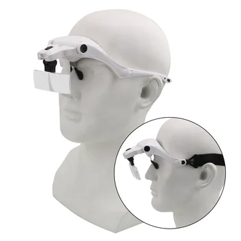 NICEYARD Eyewear Headband Magnifier Magnifying Glass With LED Lighting Acrylic Optical Lens Repair Accessories LED Light Loupe
NICEYARD Eyewear Headband Magnifier Magnifying Glass With LED Lighting Acrylic Optical Lens Repair Accessories LED Light Loupe
