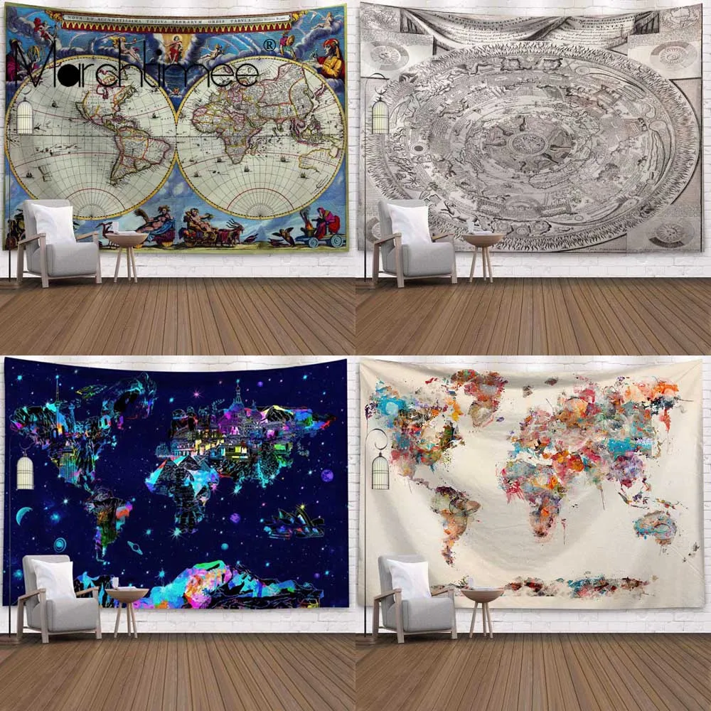 Vintage World Map Pattern Wall Tapestry Art Wall Hanging Blanket Farmhouse Decor Home Decorations Navigation Maps Tapestries
Vintage World Map Pattern Wall Tapestry Art Wall Hanging Blanket Farmhouse Decor Home Decorations Navigation Maps Tapestries