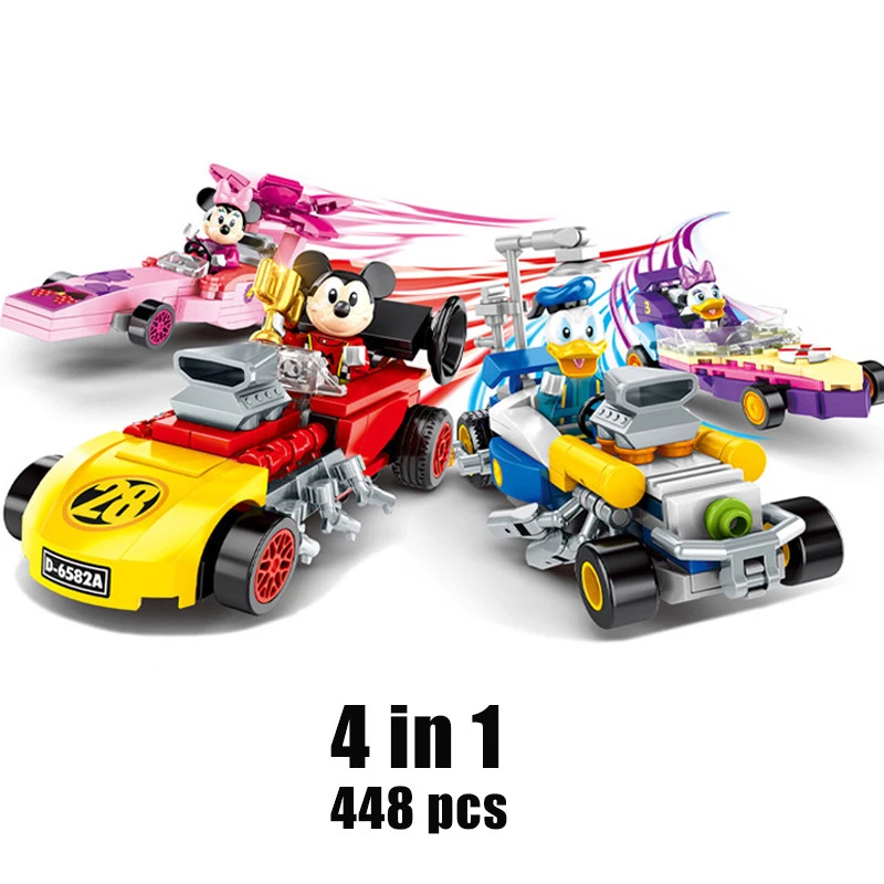 New classic movie Mickey Minnie creativity Technic Speed cars Sports Racing Car Building Model model blocks kids toy gift Disney
New classic movie Mickey Minnie creativity Technic Speed cars Sports Racing Car Building Model model blocks kids toy gift Disney