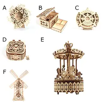 3D Carousel Music Box Puzzle Word Famous Buildings Architecture Puzzle Educational DIY Toy Gift for Children Adult Gift Present
3D Carousel Music Box Puzzle Word Famous Buildings Architecture Puzzle Educational DIY Toy Gift for Children Adult Gift Present