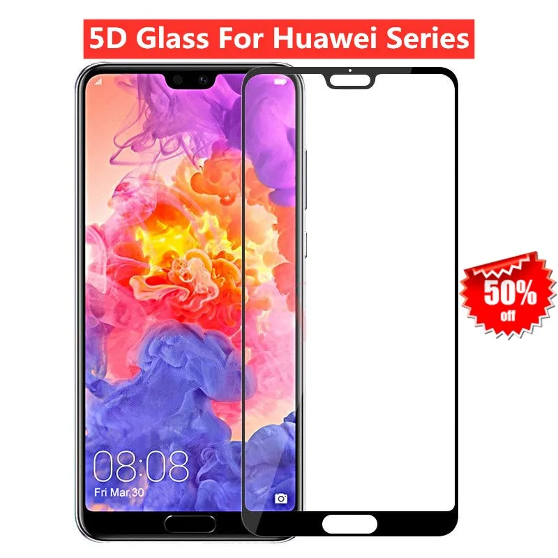 5D 9H закаленное стекло для Huawei Honor 10 9 9i 8 Lite 7X V10 защита экрана телефона Y9 Y7 Y6 Y5 2018 Mate P8