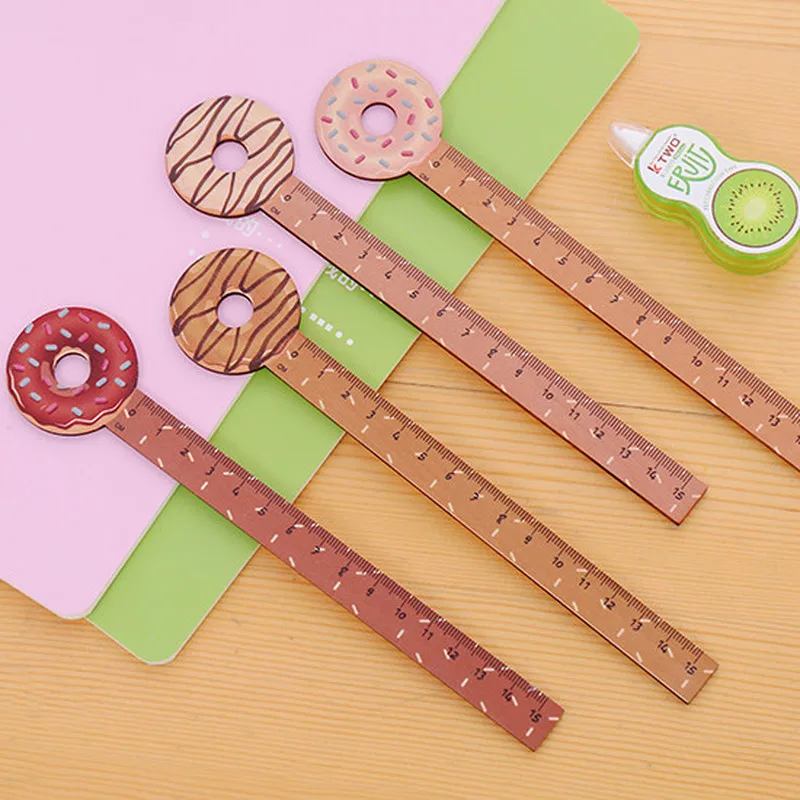 1Pcs Creative Food Dessert Donut Shape Wooden Straight Ruler Cartoon Drawing Geometric Ruler School Office Stationery Gifts 15cm
1Pcs Creative Food Dessert Donut Shape Wooden Straight Ruler Cartoon Drawing Geometric Ruler School Office Stationery Gifts 15cm