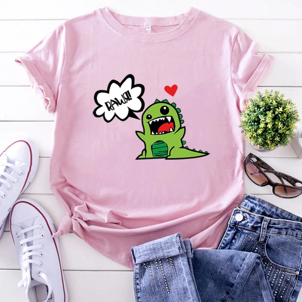 Kawaii Cute T-Shirt Cartoon Cdinosaur Printing Women'S T Shirts Oversized Korean Tshirts For Woman Goth Vintage Women Tee Shirts
Kawaii Cute T-Shirt Cartoon Cdinosaur Printing Women'S T Shirts Oversized Korean Tshirts For Woman Goth Vintage Women Tee Shirts