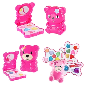 Kids Cosmetics Makeup Set Washable Beauty Makeup Box Cartoon Bear Safe Princess Pretend Play Toys for Girls Christmas Gift
Kids Cosmetics Makeup Set Washable Beauty Makeup Box Cartoon Bear Safe Princess Pretend Play Toys for Girls Christmas Gift