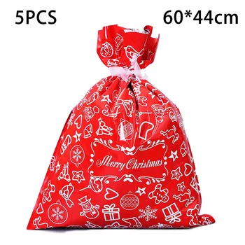 5pcs Christmas Gift Bag Christmas Sacks Reusable Drawstring Wrap Present Gift Party Bags 60*44CM With 5 Ribbons
5pcs Christmas Gift Bag Christmas Sacks Reusable Drawstring Wrap Present Gift Party Bags 60*44CM With 5 Ribbons