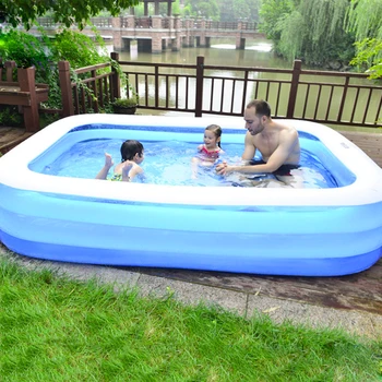 4 Size Summer Kids Inflatable Swimming Pool Children's Home Use for Baby Adults Kids Thicken PVC Rectangle Paddling Bath Tub 
4 Size Summer Kids Inflatable Swimming Pool Children's Home Use for Baby Adults Kids Thicken PVC Rectangle Paddling Bath Tub
