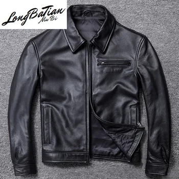 Real Cowhide Mens Sheepskin Coat Genuine Leather Jackets for Men Motorcycle Jacket 2020 12-A005 KJ4282
Real Cowhide Mens Sheepskin Coat Genuine Leather Jackets for Men Motorcycle Jacket 2020 12-A005 KJ4282