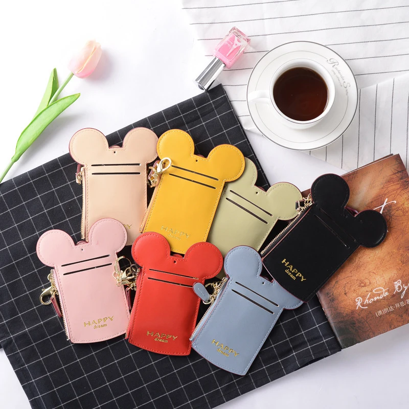 Mickey Card Slot Holder Zip Case Strap Neck String for ID Card Keychain Women Kids Coin Purse Pouch Cash Pocket Bag
Mickey Card Slot Holder Zip Case Strap Neck String for ID Card Keychain Women Kids Coin Purse Pouch Cash Pocket Bag