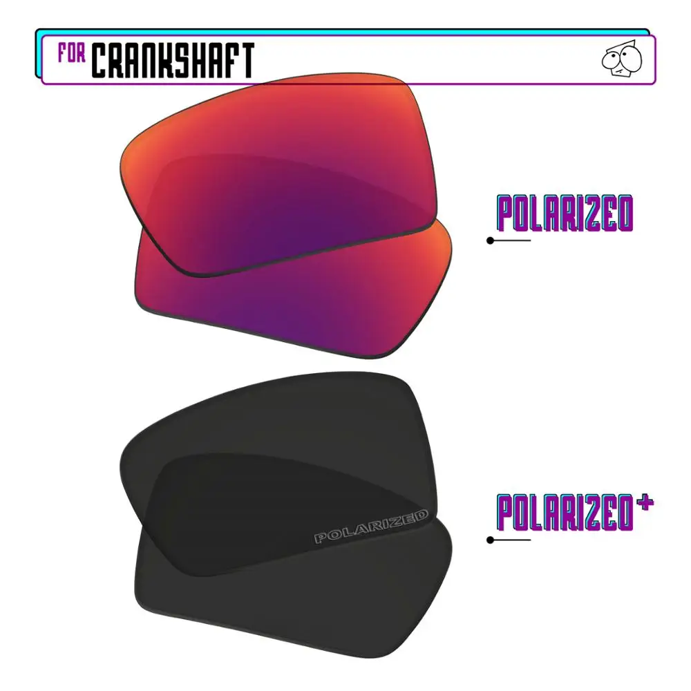 EZReplace Polarized Replacement Lenses for - Oakley Crankshaft Sunglasses - BlackPPlus-MidnightP
EZReplace Polarized Replacement Lenses for - Oakley Crankshaft Sunglasses - BlackPPlus-MidnightP