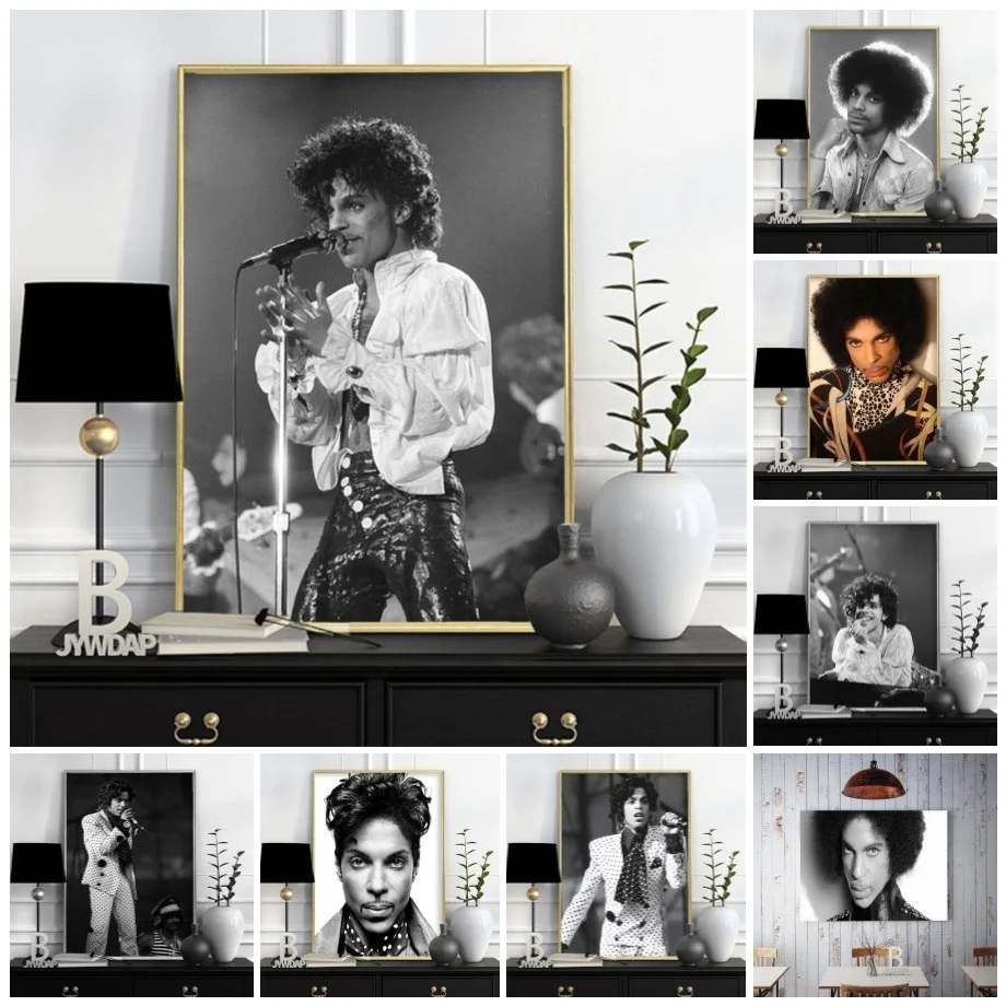 Prince Rogers Nelson Poster Black White Rock Music Singer Star Art Painting Canvas Wall Pictures For Living Room Home Decor
Prince Rogers Nelson Poster Black White Rock Music Singer Star Art Painting Canvas Wall Pictures For Living Room Home Decor