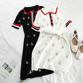 2020 Summer Ladies Sweet Anima Sleeve length Button Knee-length Turn-down Collar Dress
2020 Summer Ladies Sweet Anima Sleeve length Button Knee-length Turn-down Collar Dress
