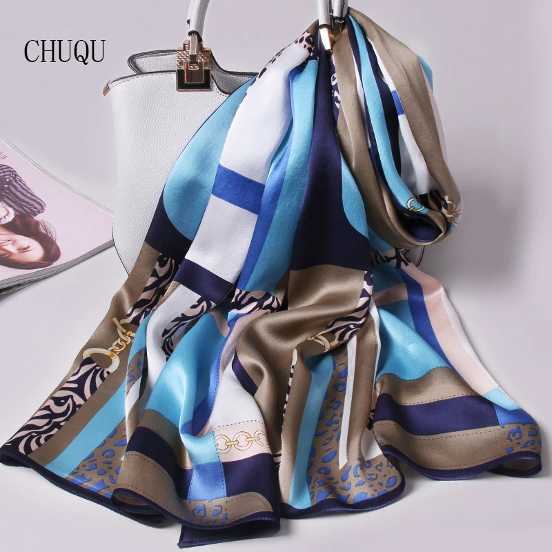 CHUQU 100% Natural Silk Scarf Women Luxury Print Headscarf Shawls Wraps Ladies Real Silk Long Pure Silk Scarves Foulard Femme
CHUQU 100% Natural Silk Scarf Women Luxury Print Headscarf Shawls Wraps Ladies Real Silk Long Pure Silk Scarves Foulard Femme