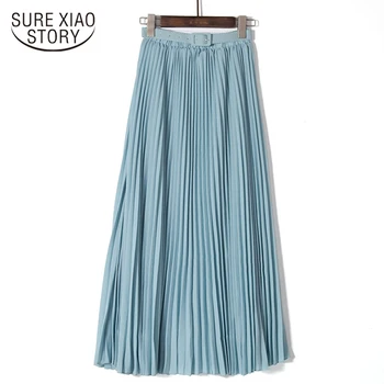 Maxi Skirts Women Summer New High Waist Pleated Skirt Chiffon Casual Elasticity Waist Solid Skirt Vintage Jupe Femme 8750 50
Maxi Skirts Women Summer New High Waist Pleated Skirt Chiffon Casual Elasticity Waist Solid Skirt Vintage Jupe Femme 8750 50