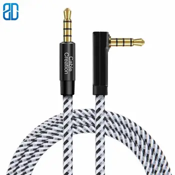 TRRS Audio Cable Right Angle 4-Pole 3.5MM Auxiliary Stereo Cord (Microphone Compatible)Compatible with Tablets Headset Headphone
TRRS Audio Cable Right Angle 4-Pole 3.5MM Auxiliary Stereo Cord (Microphone Compatible)Compatible with Tablets Headset Headphone