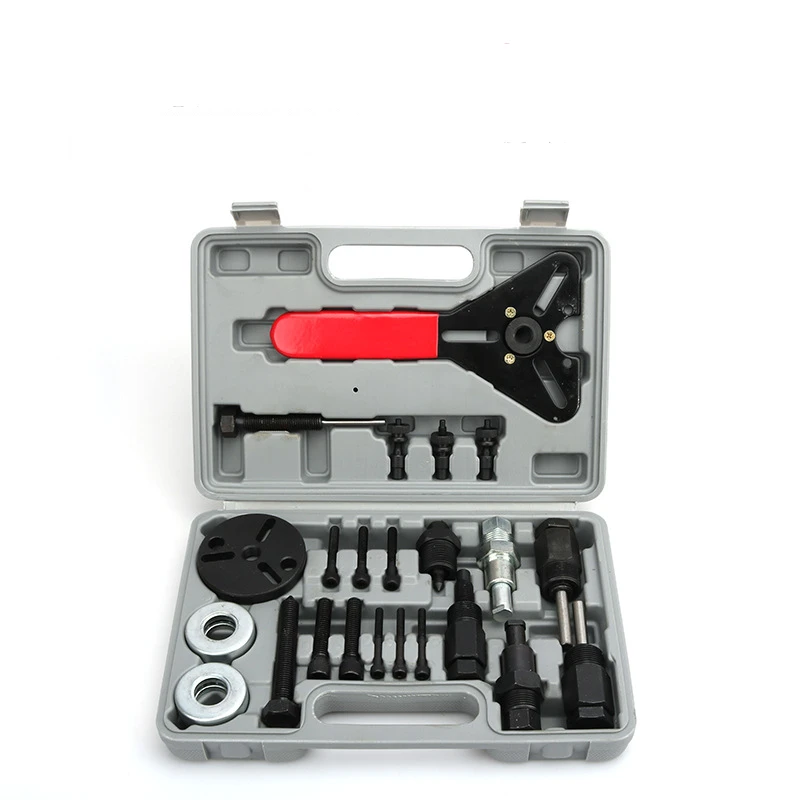 23pcs Car air conditioning repair tool compressor clutch bearing disassembly tool cold air pump head suction cup puller
23pcs Car air conditioning repair tool compressor clutch bearing disassembly tool cold air pump head suction cup puller