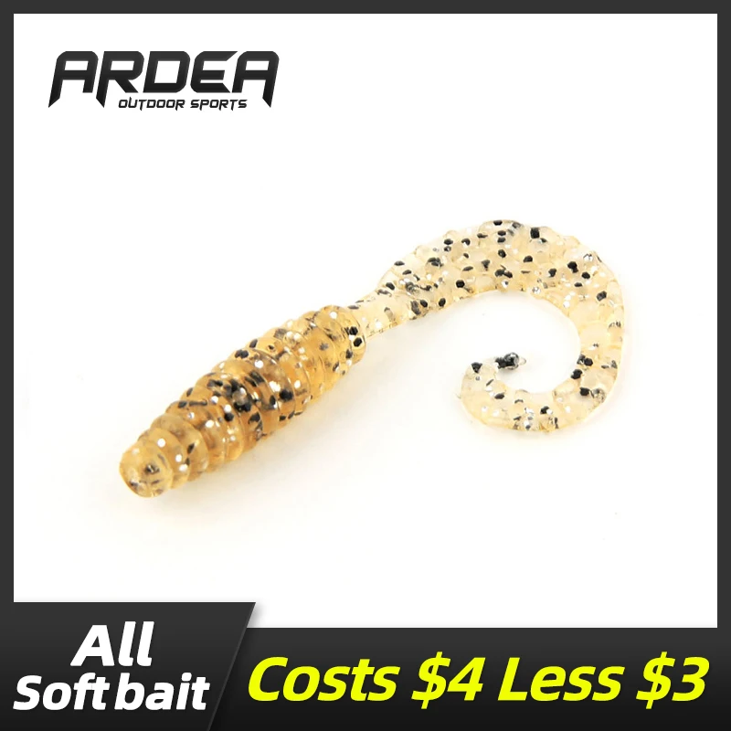 30PCS/lot soft grub wrom lure bait for Shrimp smell With salt tackle 42mm 0.8g maggot worm baits with circel curl tail
30PCS/lot soft grub wrom lure bait for Shrimp smell With salt tackle 42mm 0.8g maggot worm baits with circel curl tail