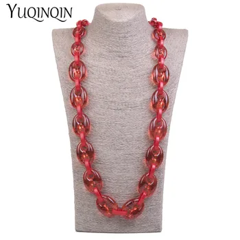 Statement/Long/Custom Chain Necklaces Female Punk Geometric Vintage Necklace Women Red Resin Acrylic Designer Jewelry Necklace
Statement/Long/Custom Chain Necklaces Female Punk Geometric Vintage Necklace Women Red Resin Acrylic Designer Jewelry Necklace