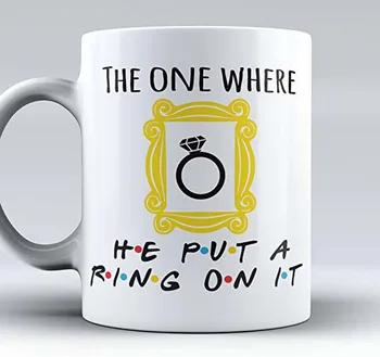 Engagement Mug, The One Where He Put A Ring On It, Coffee Mug, Funny Mug, Wedding Mug, future Bride, Engagement Announcement, Gi
Engagement Mug, The One Where He Put A Ring On It, Coffee Mug, Funny Mug, Wedding Mug, future Bride, Engagement Announcement, Gi