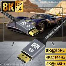 Displayport 1.4 Cable 144Hz DP 1.4 Cable 8K Display Port 1.4 to DP Cable 8K@60Hz 4K@144Hz HDR For DP Monitor Projector Laptop
Displayport 1.4 Cable 144Hz DP 1.4 Cable 8K Display Port 1.4 to DP Cable 8K@60Hz 4K@144Hz HDR For DP Monitor Projector Laptop